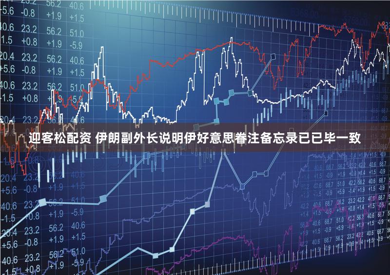迎客松配资 伊朗副外长说明伊好意思眷注备忘录已已毕一致