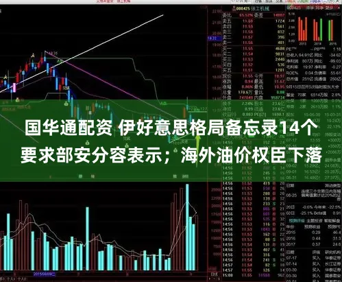 国华通配资 伊好意思格局备忘录14个要求部安分容表示；海外油价权臣下落