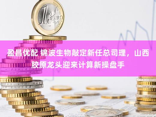 盈昌优配 锦波生物敲定新任总司理，山西胶原龙头迎来计算新操盘手